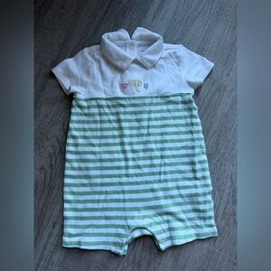 Janie and Jack White Baby Romper